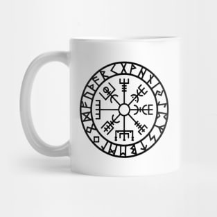 Vegvisir Compass Black Mug